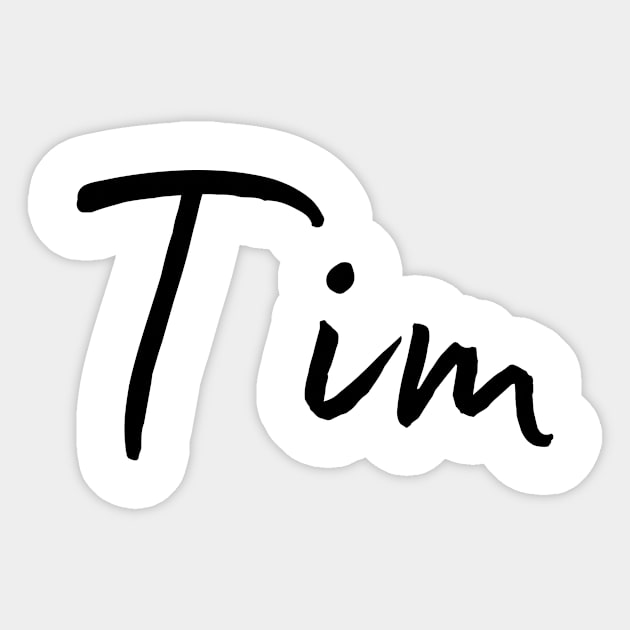 Tim Name Calligraphy Sticker by Word Minimalism